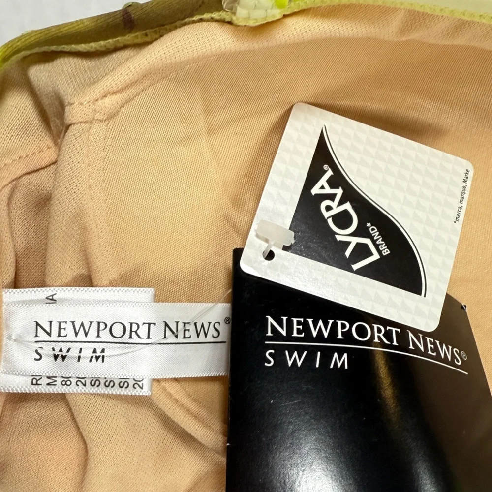 NWT NEWPORT NEWS | Tropical Floral Halter One Piece Swimsuit Swimwear Beach 14